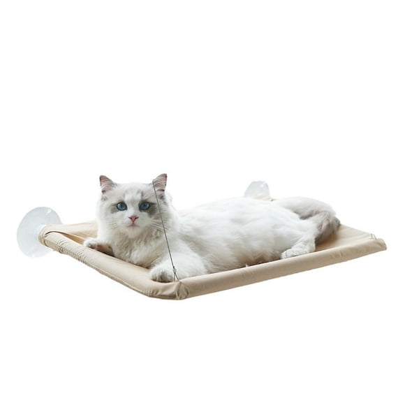 Percha for ventana de gato, ventosas fuertes, asiento de ventana for hamaca de gato de seguridad fácil de limpiar