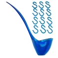 thumbnail image 1 of Indiana Harvest Princess Blue Plastic Punch Bowl Ladle & 12 Plastic Matching Hooks, 1 of 3