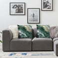 thumbnail image 3 of JRXY  Marble Print Throw Pillow Cushion Case, Natural Stone Pattern Dreamy Couldy View Vein Look Mysterious Illustration, Modern Accent Double-Sided Digital Printing,Set of 2 White, 3 of 6