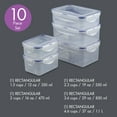 thumbnail image 3 of LocknLock Storage Rectangular Food Storage Container Set, 10-Piece, 3 of 9