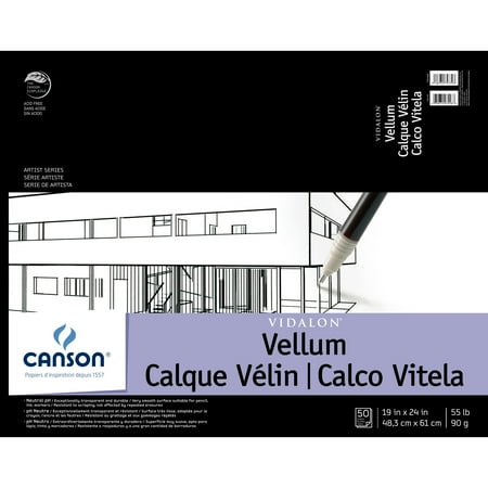 UPC: 3148955727393 | Canson Artist Series Vidalon Vellum Tracing Paper  19  x 24   50 Sheets