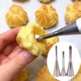 thumbnail image 2 of Oimcto Less than $5 Puff Cream Nozzle 3-Piece Set 3Pcs Baking Tools 5Mm/6Mm/8Mm,Dessert Icing Tips Decoration Cake 3Pc Tools Piping Sugarcraft Cupcake Nozzles Kitchen,Dining & Bar, 2 of 9