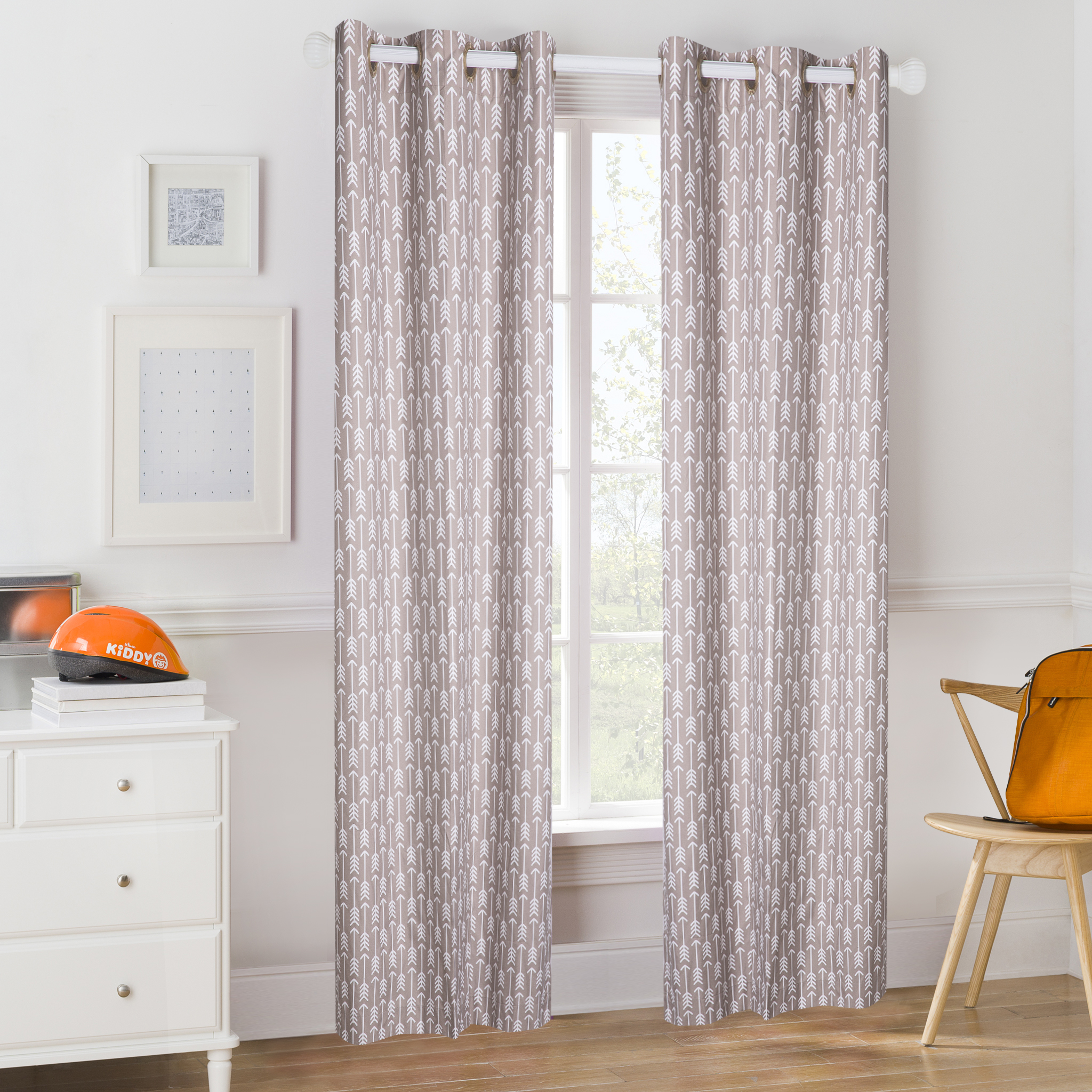 2 Panels Kids Room Curtains Kids Custom Curtains MDot White Cobalt Blackout Nursery Curtains Kids Window Treatment Nursery Decor