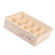 thumbnail image 2 of Moyic Caja de almacenamiento de calcetines de ropa interior, sujetador de plástico apilable dividido, bragas, tapa de acabado, organizador Almacenamiento y organización del hogar Beige 10 grid, 2 of 6