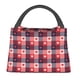thumbnail image 1 of Fotbe Heart Plaid Bolsa Térmica Portátil con Estampado, Bolsa de Entrega de Alimentos Aislada, Bolsa Reutilizable de Gran Capacidad para Comidas y Supermercado, 1 of 6