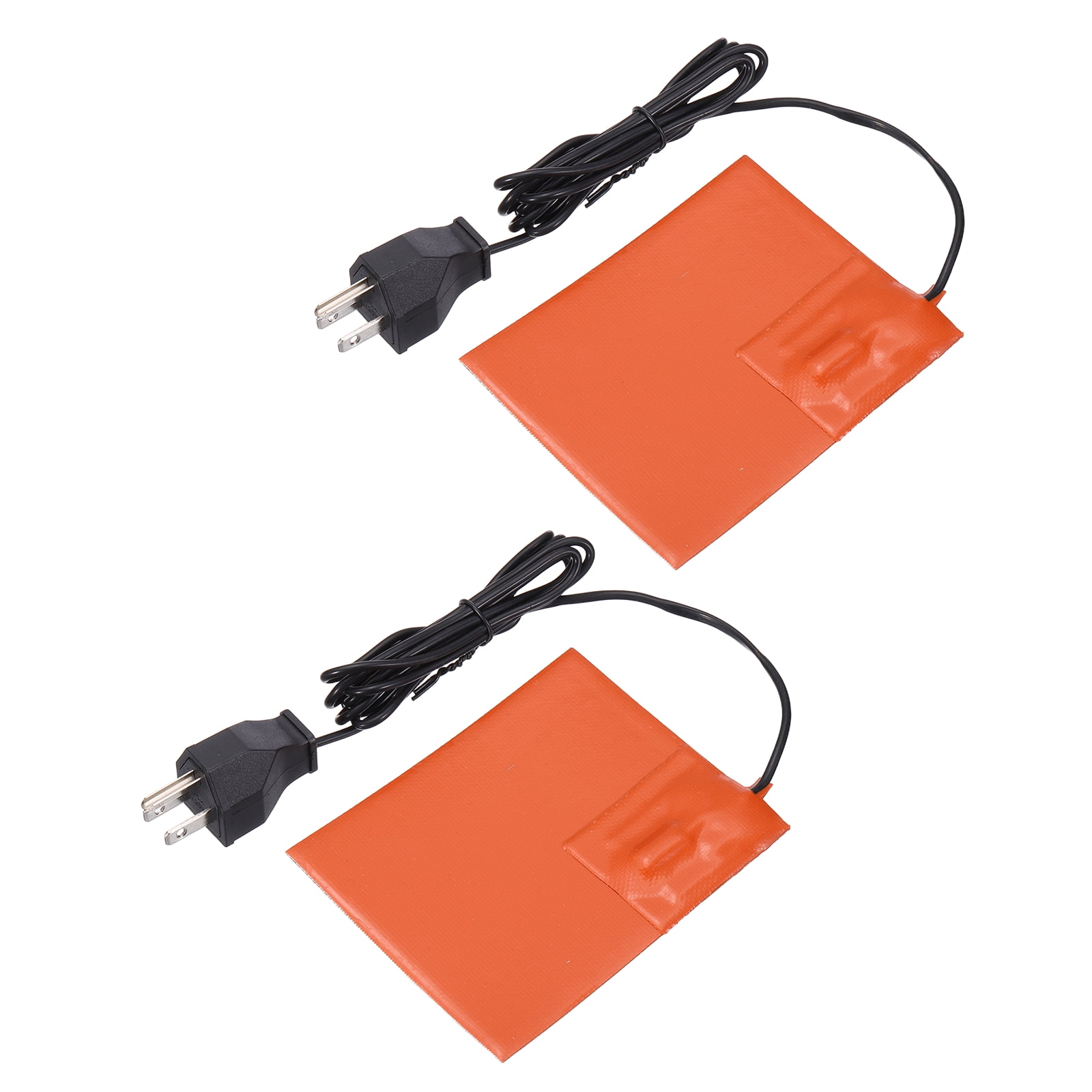 Silicone Heating Pad, 120V 250W Car Engine Block Oil Pan Heater Heater Strips for Constant Temperature 127mm x 102mm, Pack of 2