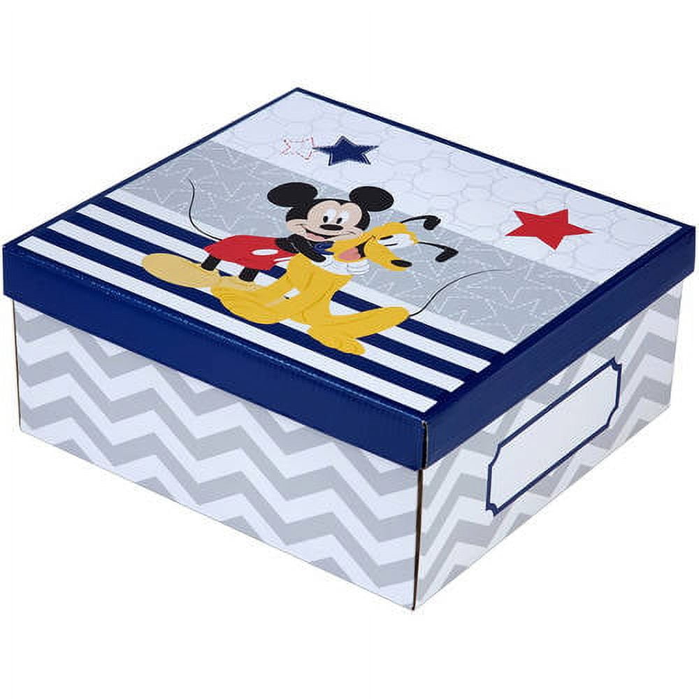 Disney Mickey Mouse 4-Piece Crib Bedding Set, Blue, Let's Go Mickey II