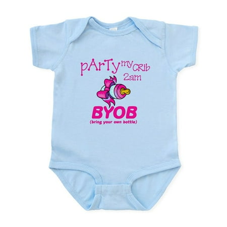 

CafePress - Party My Crib Girls - Baby Light Bodysuit Size Newborn - 24 Months