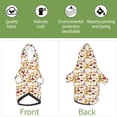 thumbnail image 6 of Fotbe Mushroom Print Small Dog Sweater Hoodies Pet Grey Hooded Soft Fleece Sweatshirts with Pocket Fall Winter Puppy Cat Sweaters Warm Clothes-Large, 6 of 7