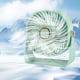 thumbnail image 5 of Ventilador de escritorio USB con pantalla digital | Miniventilador de 3 velocidades y alta potencia para oficina y hogar | Ventilador portátil colgante con cabezal flexible | Blanco, rosa y verde, 5 of 6