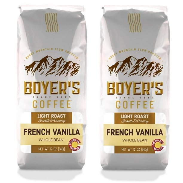 French Vanilla Flavored Coffee, Whole Bean, 12oz (Pack of 2) Walmart