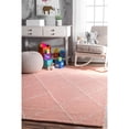 thumbnail image 2 of nuLOOM Elvia Baby Pink 3' x 5' Area Rug, 2 of 2