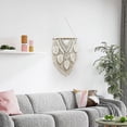 thumbnail image 4 of Woven Tapestry Home Wall Decor Handmade Woven Feather Leaves Wall Decor, 4 of 5