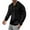 Black, variant on lmcalzta Mens Lightweight Hoodies Button Drawstring Fall Athletic Sweatshirts with Pockets