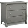 Delta Children Universal 3 Drawer Dresser, Greenguard Gold Certified, Grey