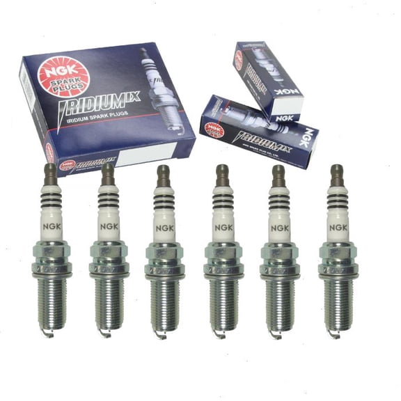 6 pc NGK Iridium IX Spark Plugs compatible with Subaru Legacy 3.0L H6 2008-2009