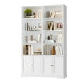 thumbnail image 4 of Homfa 73'' Tall Bookcase, 6-Tier 8 Cubes Display Bookshelf, 4 Doors Double Row Bookcase for Living Room Home Office, White, 4 of 7