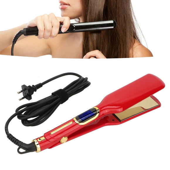 Ceramic Flat Iron, Pantalla LCD LCD EU Enchufe 100-240V Liseta de Cabello Calefacción Rápida para viajar