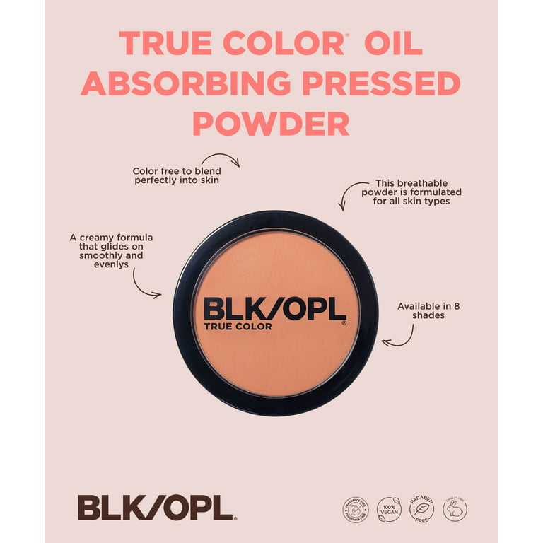 Blk/Opl True Color Pressed Powder, Oil Absorbing, Smokin Topaz - 0.31 oz