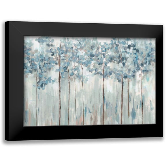 Ian C 14x11 Black Modern Framed Museum Art Print Titled - Blue Forest