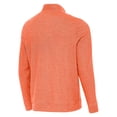thumbnail image 3 of Men's Antigua  Heather Orange Clemson Tigers Palmetto Series Subtle Quarter-Zip Pullover, 3 of 3