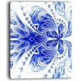 thumbnail image 2 of Fleur Fractale Bleue Douce Symmétrique - Impression sur Toile Florale, 2 of 3