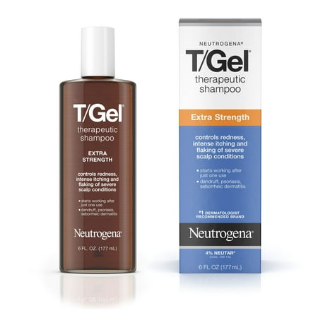 - Neutrogena T/Gel Extra Strength Therapeutic Dandruff Shampoo, 6 fl. oz