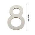 thumbnail image 2 of Pgyong Clearance 7CM Acrylic Silvery Number Plates-Modern House Numbers,Stylish Door Address Signs for Home Decor, 2 of 2