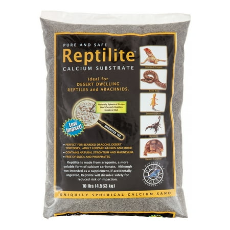 CaribSea Reptilite Calcium Substrate Habitat, 10 Lb, Smokey Sands