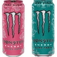 thumbnail image 3 of Monster Energy Drink Zero Ultra Variety - Paradise, Watermelon, Rosa, Fiesta 16 Ounce (Pack Of 16) And Stinger Pomegranate Passionfruit Chews, 3 of 3