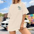thumbnail image 4 of TINZ T-Shirt à Manches Longues Imprimé d'Été pour Femmes, Col Rond, Compression, Coupe Ample, Pack de T-Shirts à Manches Courtes pour Femmes, 4 of 5