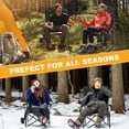 thumbnail image 6 of Ficisog Heated Camping Chair, Heats Back and Seat, Portable Heated Folding Chair with Cup Holder, 6 of 7