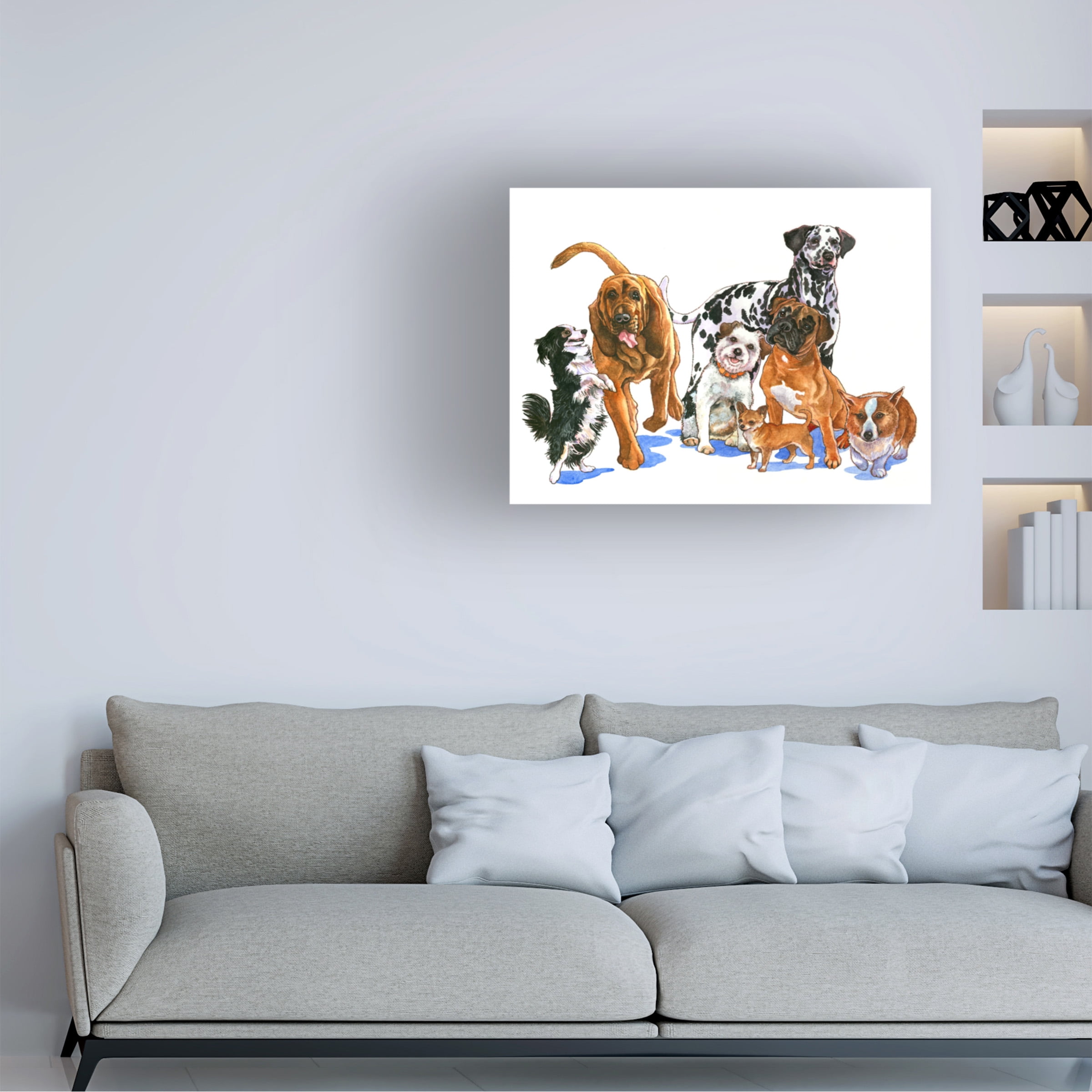 Wendy Edelson 'Canine Dogs' Canvas Art