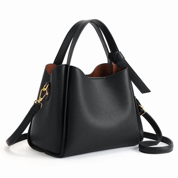 FALAN MULE Women’s Tote Bag Leather Crossbody Handbag Top Handle Satchel Purse with Adjustable Strap, Multi-Compartment Shoulder Bag