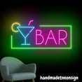 thumbnail image 4 of Handmadetneonsign Cocktail Bar Neon Sign, Cocktail Wall Art Decor, Bar Wall Decor, Home Wall Sign 60124, 4 of 5