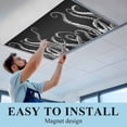 thumbnail image 5 of 2 Pack Abstract Art Fluorescent Light Covers for Ceiling Lights Black Octopus Tentacles Ocean Animal Modern Magnetic Ceiling Light Covers Overhead Light Filters for Office Classroom Home, 5 of 9