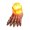A004- Color D, variant on Spooky Halloween Decor, Halloween Skeleton Foot Shape Battery Operated Led Candle Light 3X3X2 In, for Indoor Halloween Table Decorations, Haunted House Displays, Gothic Halloween