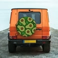 thumbnail image 2 of Daiia Big Colorful Avocados Tire Covers , Travel Trailer Camper Truck SUV Motorhome Waterproof Wheel Cover, Sun Rain Snow Protector-16 inch, 2 of 9