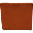 thumbnail image 4 of Meridian Furniture Limitless Fauteuil Modulaire Rembourré en Velours Cognac, 4 of 7