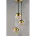 thumbnail image 3 of E20364-92MG ET2 Lighting Half Moon-27W 3 LED Pendant-16.5 Inches wide by 8.5 inches high-Metallic Gold Finish, 3 of 5