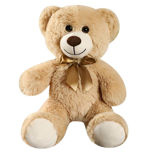 BESTSKY Cozy Cuddles Bear Stuffed Animal, 14 Inch Light Brown Plush Toy for Kids, Soft Nursery Decor & Comforting Birthday Gift