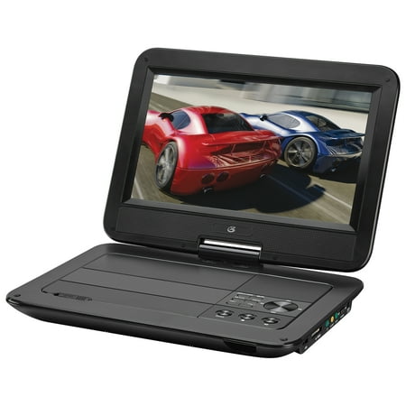 GPX 10 Inch Portable DVD Player with 1024x600 Resolution PD1053BX