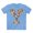 Carolina Blue, variant on Letter Y Graphic Design Tee Unisex 100 Cotton With Antique Gold Letters Artwork T-Shirt