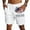 White, variant on Iaqnaocc 250 Anniversary Usa Shorts Men Big and Tall 250 anniversary usa flag White Shorts Men Drawstring Quick Drying Loose Fit Lightweight Mens Vacation Shorts With Pockets Army Green S