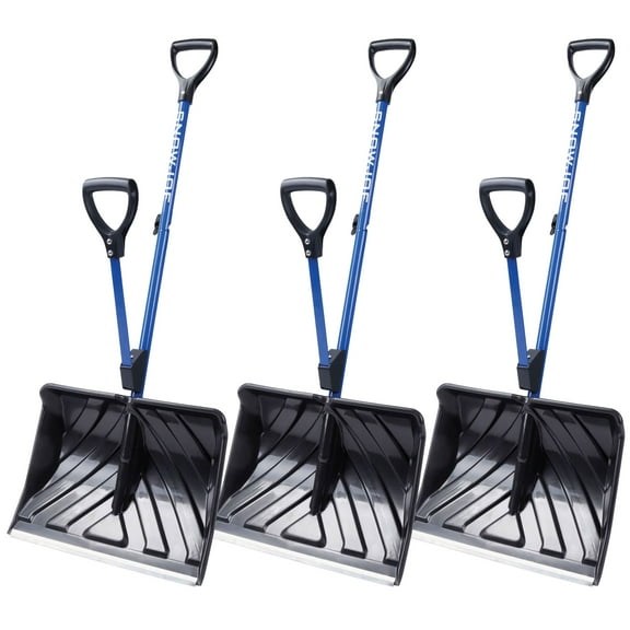 Snow Joe 3 Pack Shovelution Snow Shovel w/ 20" Shovel Blade & Assist Handle