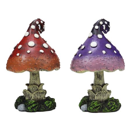 Mushroom Figurines Garden Ebros Gift Enchanted Fairy Garden Miniature 5