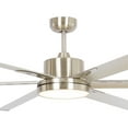 thumbnail image 5 of Parrot Uncle 65" Industrial ,Brushed Nickel LED Large Ceiling Fan with Light and Remote Control, HVLS Ceiling Fan, 5 of 13