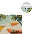 thumbnail image 5 of Yayeee Shower Curtain with Hooks 72"x72" Waterproof Fabric Bathroom Hanging Decor, Mid Century Glasses, 5 of 5