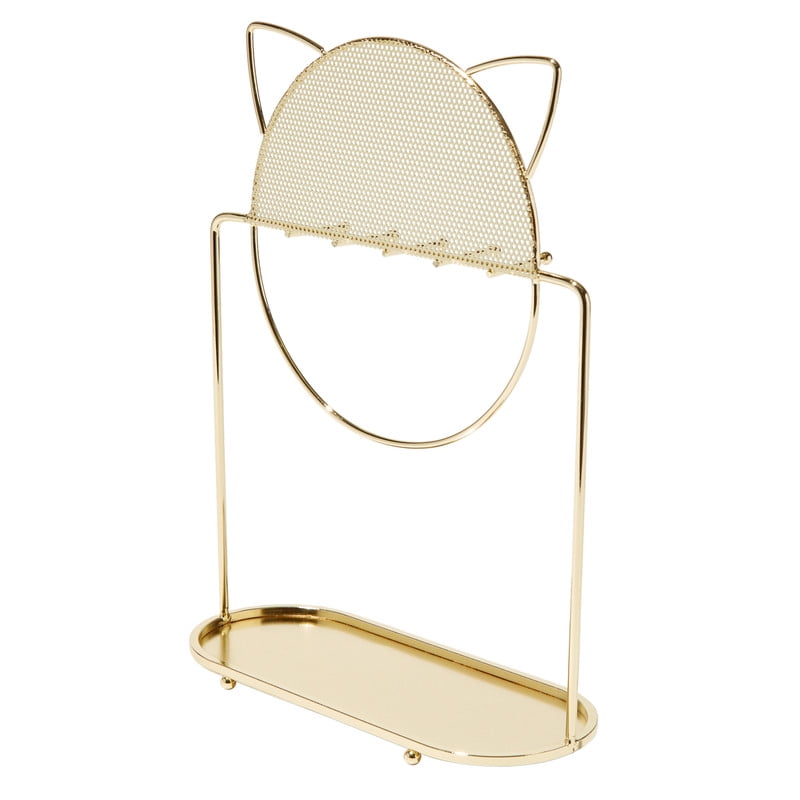 Claire s Girls Gold Cat Jewelry Holder And Storage Earring Rings And Necklace Stand 1 Piece 90076 Gold One Size