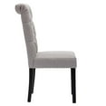thumbnail image 3 of Canadian Honey Grey Linen Dining Chair (Set of 2), 3 of 4